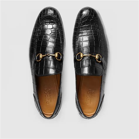 gucci jordaan loafer men's|gucci jordaan crocodile loafer.